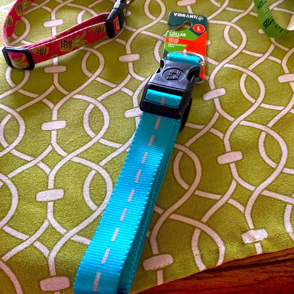 NWT Vibrant Life Blue Dog Collar Size Large